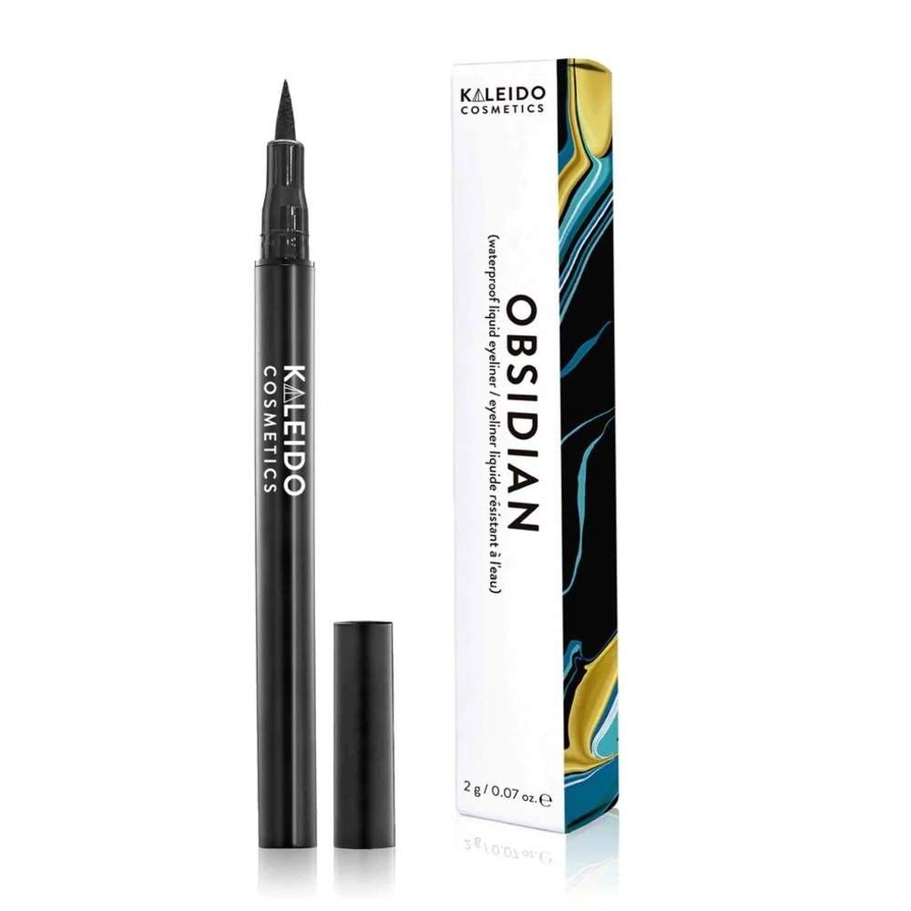 Kaleio Cosmetics Obsidian Eyeliner Waterproof Liquid Eyeliner Black